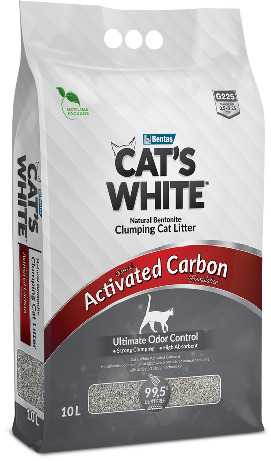 CAT'S WHITE Grey Odor Control - 10 Litros