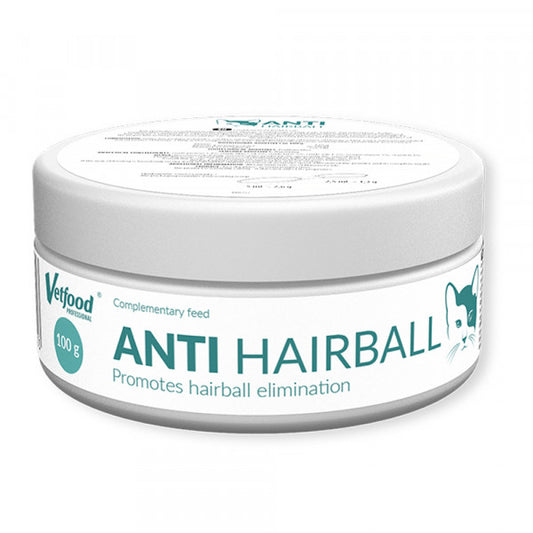 VETFOOD - Anti-Hairball - Suplemento Para Prevenção De Bolas De Pelo